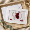 Sea Glass Pomegranate Greeting Card