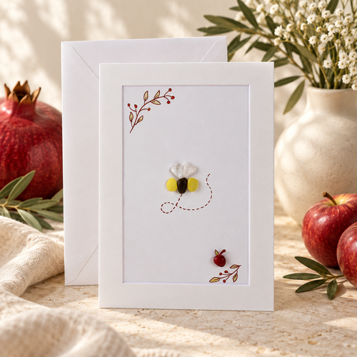 Sea Glass Bee Greeting Card