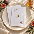 Sea Glass Bee Greeting Card