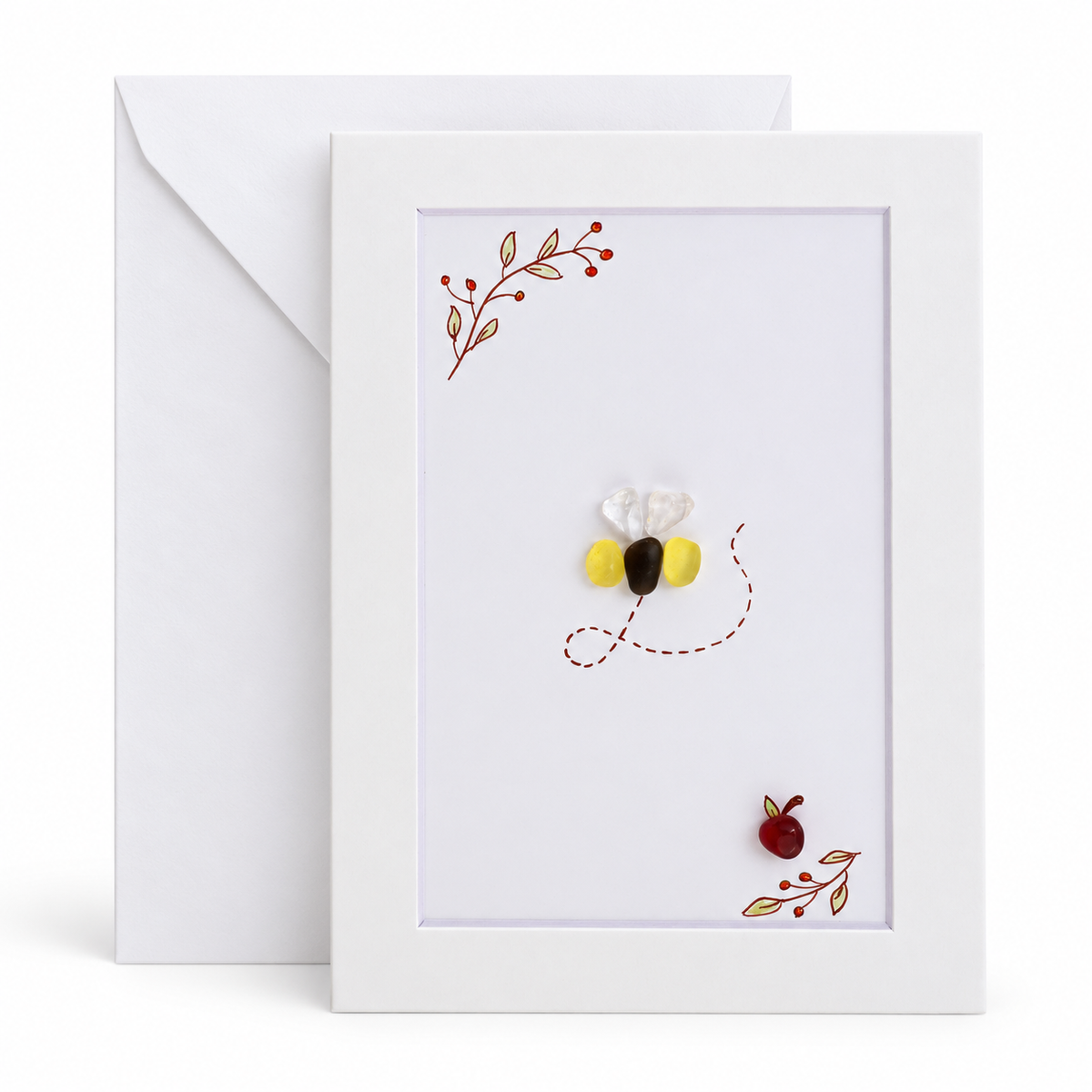 Sea Glass Bee Greeting Card