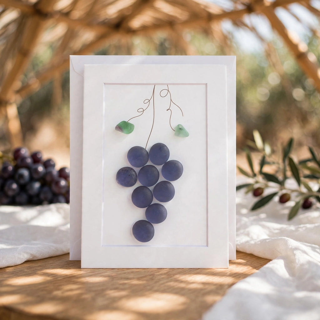 Glass Grape Greeting Card
