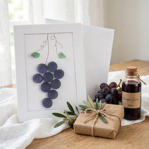 Glass Grape Greeting Card