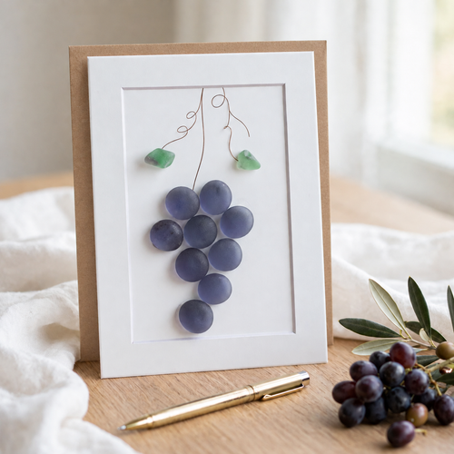 Glass Grape Greeting Card