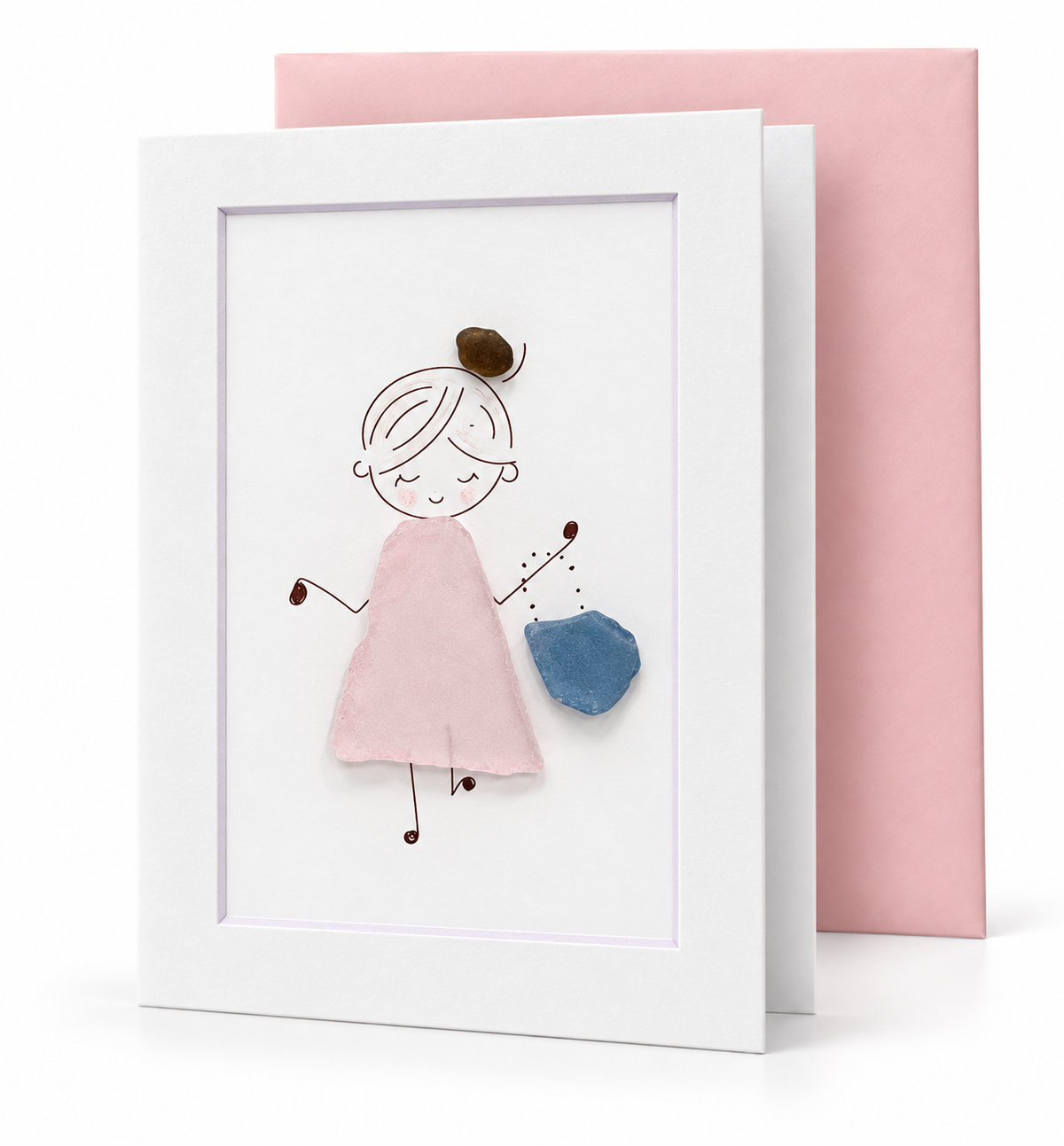 Sea Glass Shopping Greeting Card